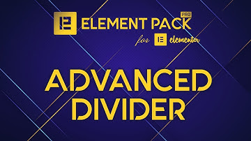 Advanced Divider | Element Pack PRO addon for Elementor v5 in 2020