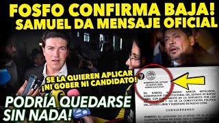 NI GOBER NI CANDIDATO ¡SE LA APLICAN A SAMUEL! LO HACE OFICIAL! COMO EL PERRO DE LAS DOS TORTAS