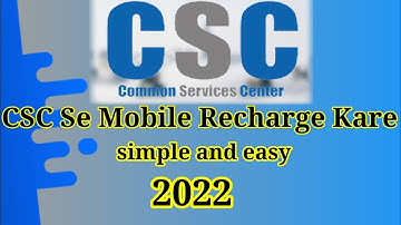 csc digital service se kase mobile recharge kare | How to recharge mobile in csc portal | easy way
