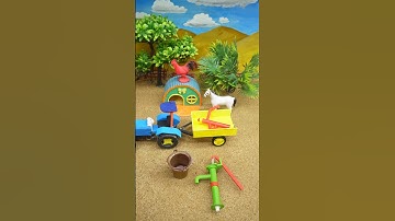 mini tractor video mini water pump science project #shorts #ytshorts