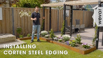 How to Install Corten Steel Garden Edging | Garden Inspiration | Wovar