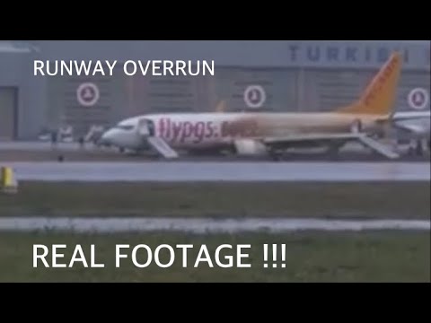 Pegasus Airways RUNWAY OVERRUN CLOSES Istanbul AIRPORT