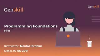 Programming Foundation - Week 9