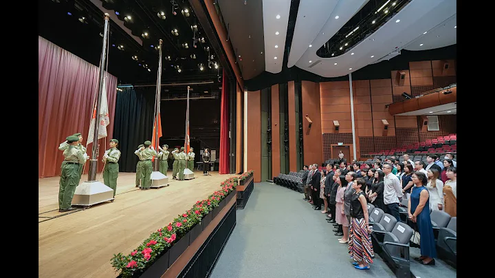 嶺大升旗禮賀國慶74周年 Lingnan University holds Flag Raising Ceremony to mark 74th National Day - 天天要聞