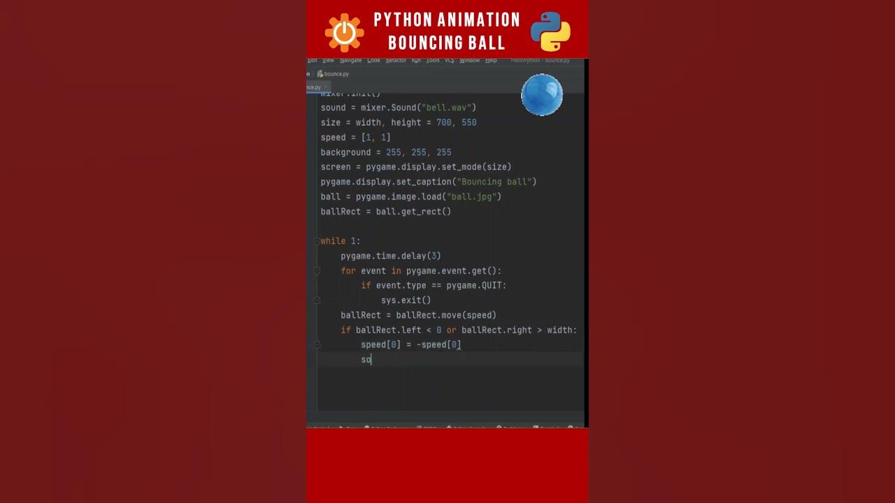 Pong Game Foundation using PYGAME | Bouncing Paddle Ball #shorts # ...