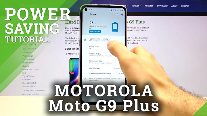 How to Enable Power Saver on MOTOROLA G9 Plus – Battery Saver