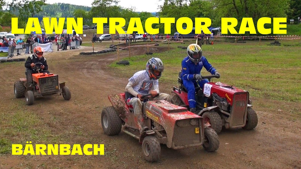 Lawnmower Race / Tractor Race /Rasentraktor Rennen YouTube