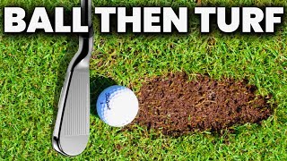 How to Hit the Ball Then the Turf with Your Irons - Amazing drill