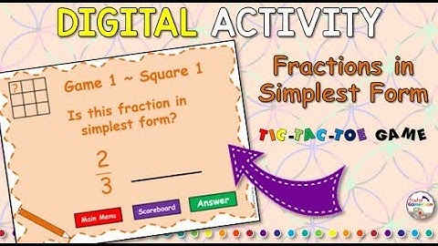 Simplest Form Tic Tac Toe Powerpoint Game Video Preview