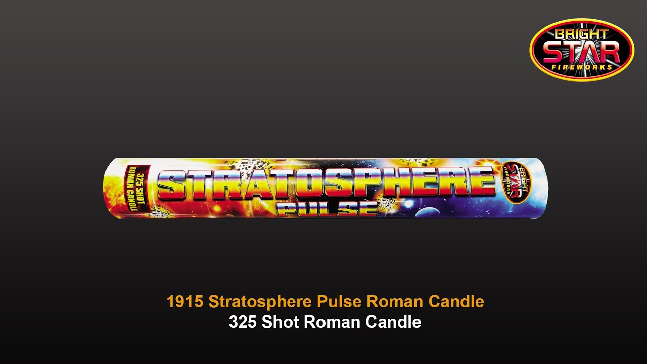 Bright Star Fireworks - 1915 Stratosphere Pulse 325 Shot Roman Candle