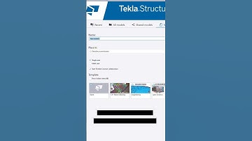 See how to start a new proyect in Tekla Structures