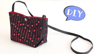 DIY Crossbody Bag, small shoulder bagポシェットの作り方