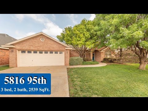 5816 95th St, Lubbock, TX home video tour