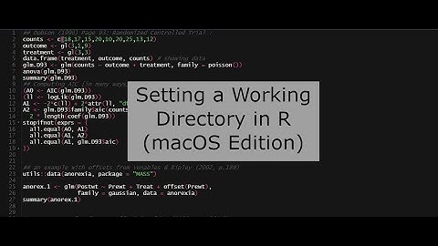 Working Directories in R (macOS Version)