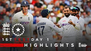 England Bowled Out For 183 | England v India - Day 1 Highlights | 1st LV= Insurance Test 2021