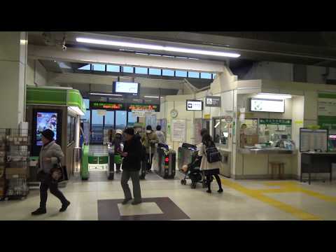 常磐線藤代駅の改札の風景