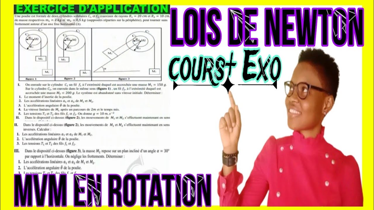 2️⃣LOIS DE NEWTON 💖 Mouvement en ROTATION 💛