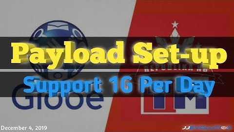 Globe/TM Payload Set-up Tutorial - Support 1G per Day