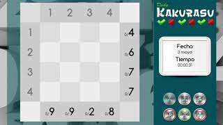 Daily Kakurasu - Juegos-Mentales.com