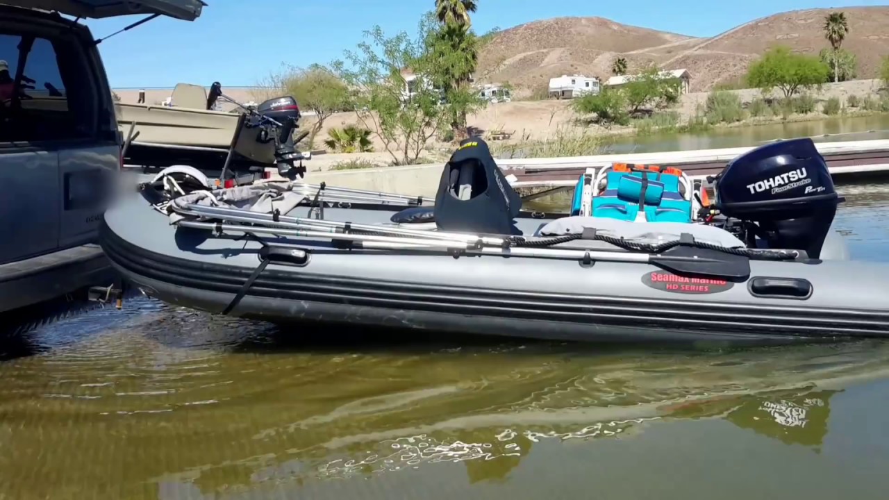 Inflatable Boat Modification - Trailerless Transport and 