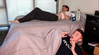 I Spent The Night In My Friends House \& He Had No Idea... (24 Hour Challenge)
