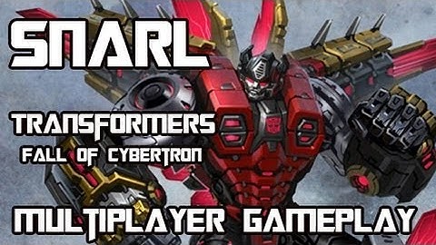 Transformers Fall of Cybertron - Snarl Multiplayer Gameplay w/ Commentary
