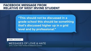 Messages of love and hate