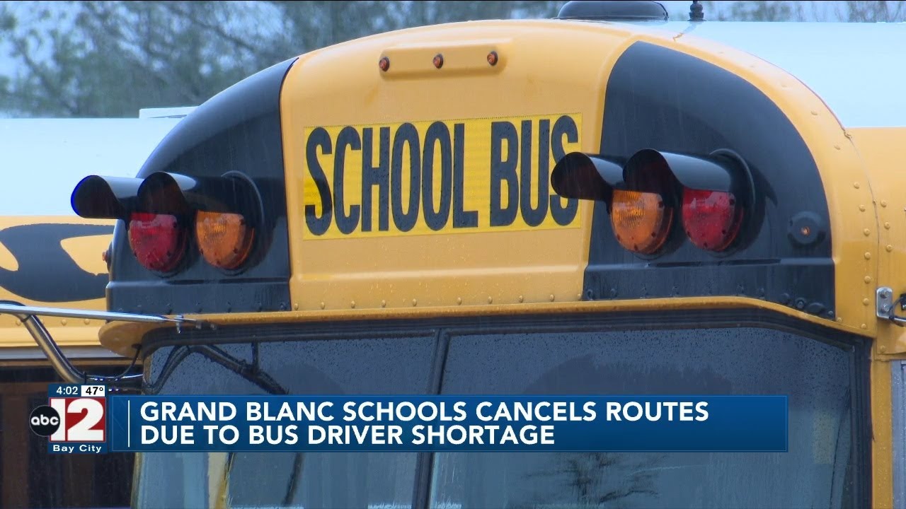 Grand Blanc Community Schools cancels routes due to bus driver shortage