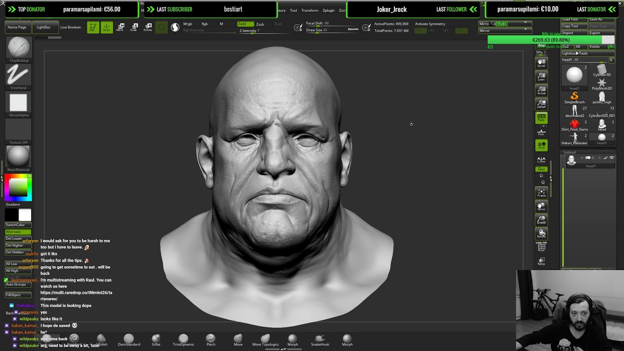 how to change perspective zbrush