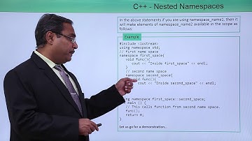 C++ - Nested Namespaces
