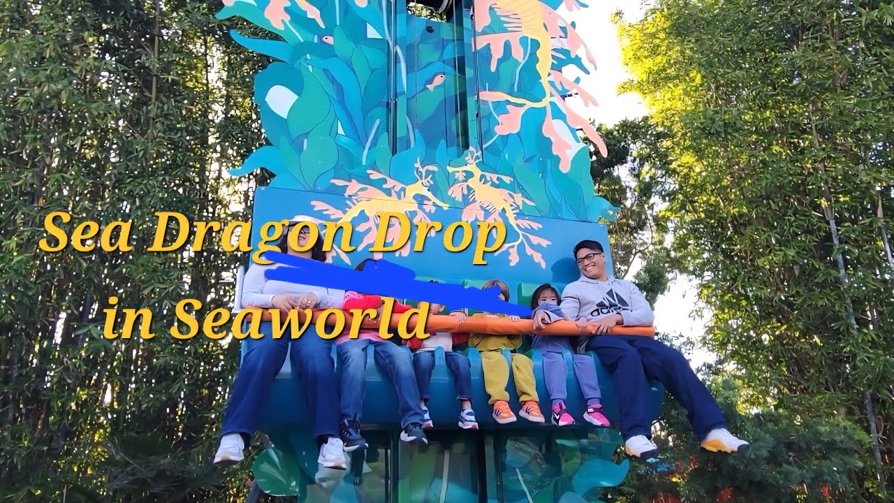 Fun Ride on Sea Dragon Drop in Seaworld. #kids #ride #seadragons #seaworld #themepark @everyone