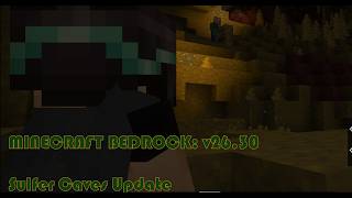 Exploring the new Sulfur Caves Biome in Minecraft Bedrock Edition v26.3