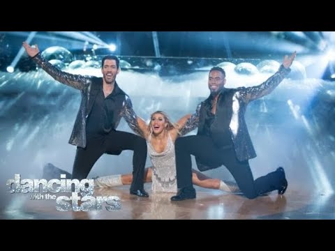 Drew Scott and Emma Slater Trio Cha Cha w/Rashad Jennings (Week 8 ...