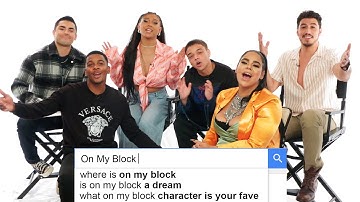 On My Block Cast Answer the Web