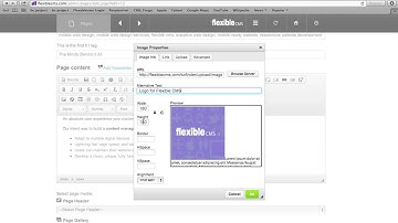 CMS Content Management System - How to "Adding an Image" to a new CMS Tutorial