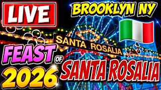 🇮🇹 FEAST of SANTA ROSALIA Brooklyn NYC LIVE 🇮🇹 Festa di Santa Rosalia (18th Avenue Feast)
