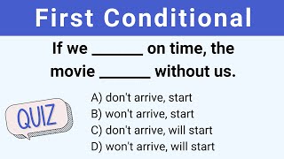 Conditional sentences | First Conditional | English Grammar | English Quiz | Improve your English