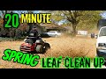 Spring leaf clean up