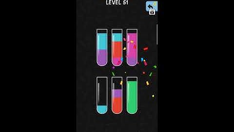 Water color sort ||water color sort level - 51 walkthrough solution (IOS/Android) || simple solution