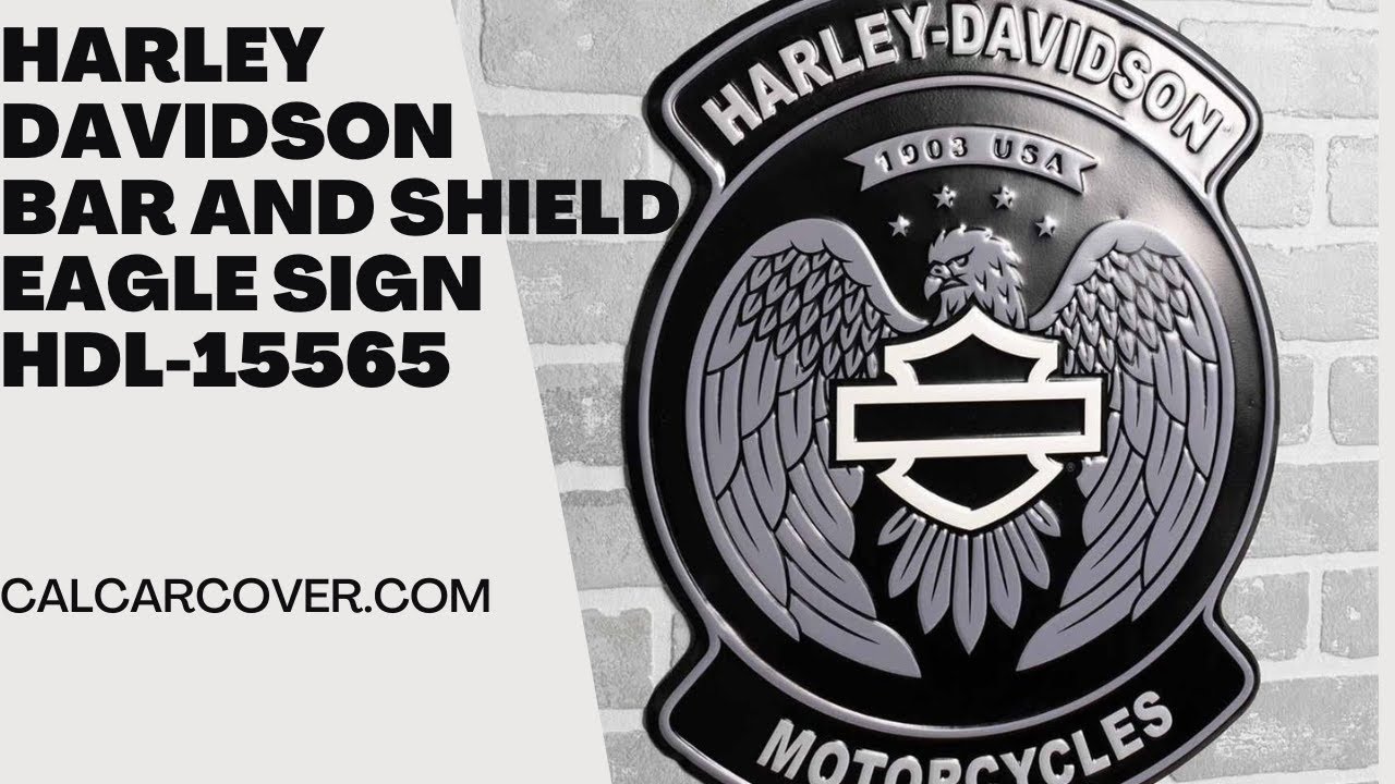 Harley Davidson Motorcycle Bar and Shield Eagle Sign ACE Products