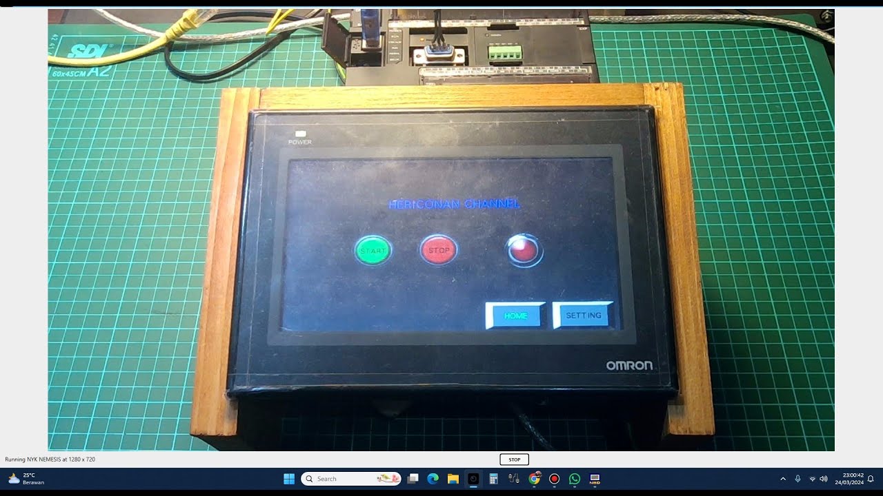 Cara menambah screen display tombol switch screen dan date and time