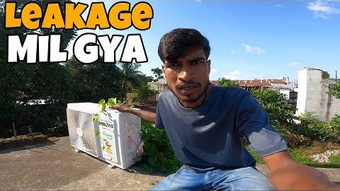 Voltas New AC Gas leakage find in Bajaj Show Room Simrahi - EHSAN