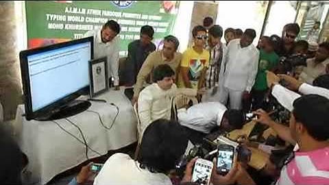 World Fastest Time To Type Using Nose