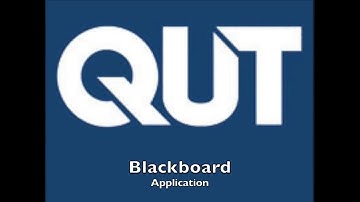 QUT BLACKBOARD APP VIDEO