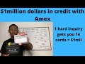 1 million dollars in credit with amex (why amex is the best)