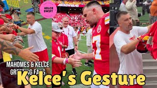 Travis Kelce STUNS Screaming Fans with his Kind GESTURE ahead of Chiefs vs Rams