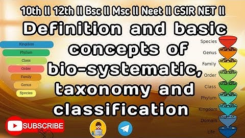 Definition and basic concepts of  bio-systematic , taxonomy and classification in msc 1sem zoology✍️
