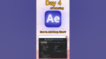 How To add Deep Glow Effect in Adobe After Effects | Learnig After Effects Day 4