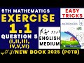 Class 9th Math New book Exercise 1.1 Question 5 -Exercise 1.1 Q5 -9th Class Math E.X 1.1 Q5 - PCTB
