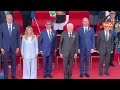 Gli onori al Presidente della Repubblica al termine della Parata del 2 giugno ai Fori Imperiali